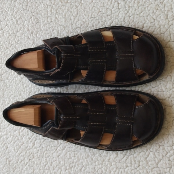 Joseph Seibel Brown Leather Fisherman's Sandals * U.S. 9 = EU 42 - Picture 5 of 11